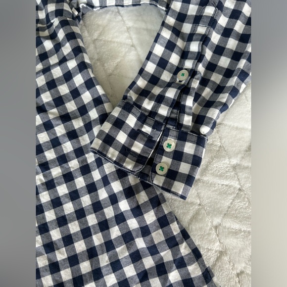 Vineyard Vines | White and Navy Long Sleeve Button Up | Size 00 - Picture 5 of 10